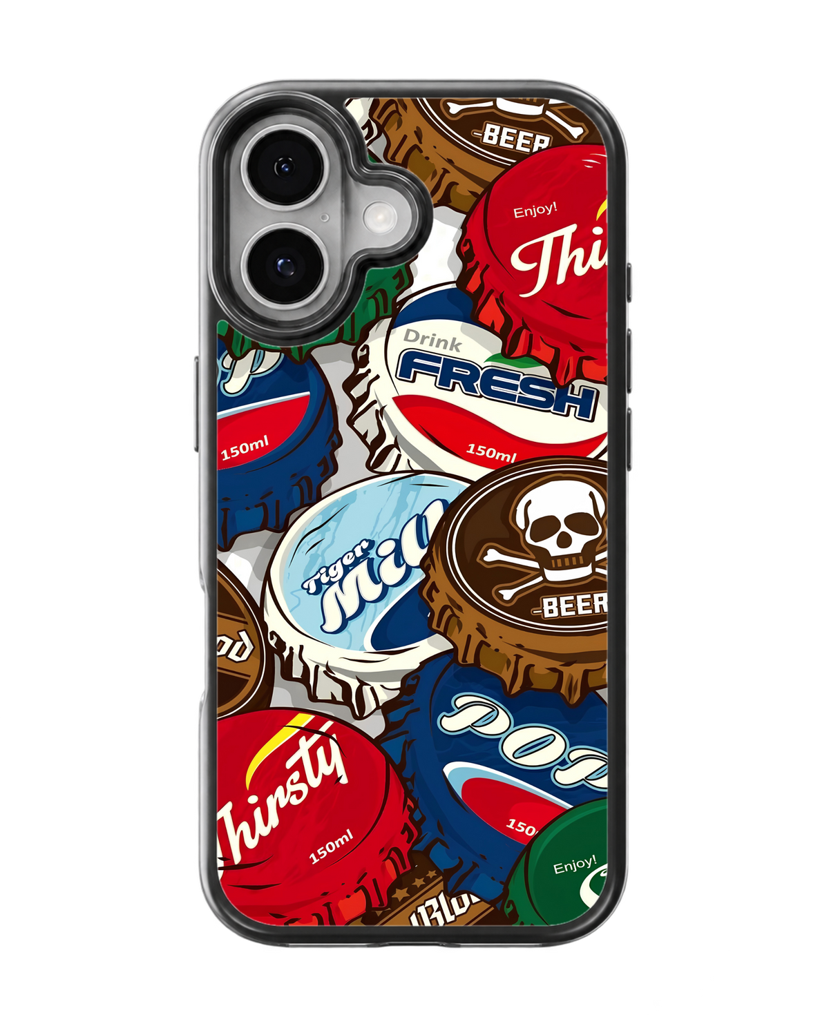 Retro Bottle Cap Premium Glass Covr
