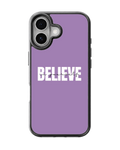 Believe In Yourself Purple Motivational Quote Premium Glass Covr