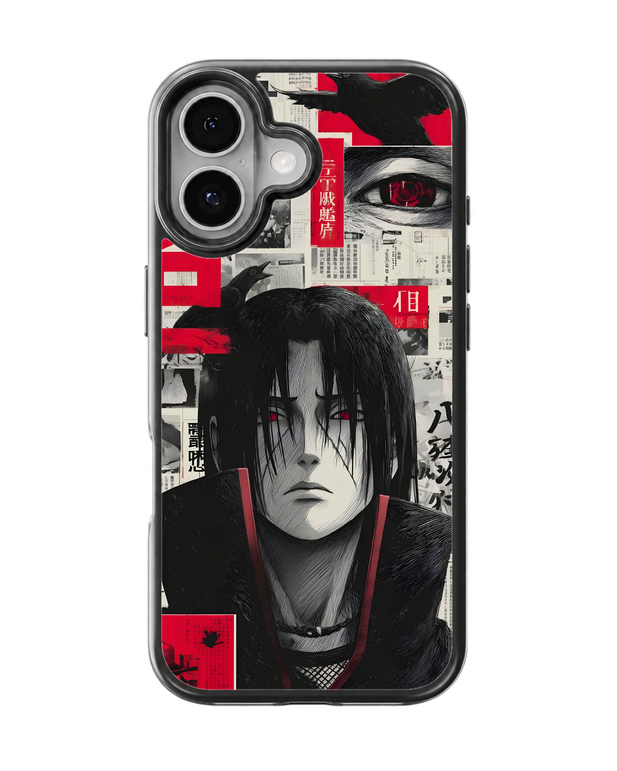 Itachi Uchiha Red Eye Anime Manga Collage Premium Glass Covr