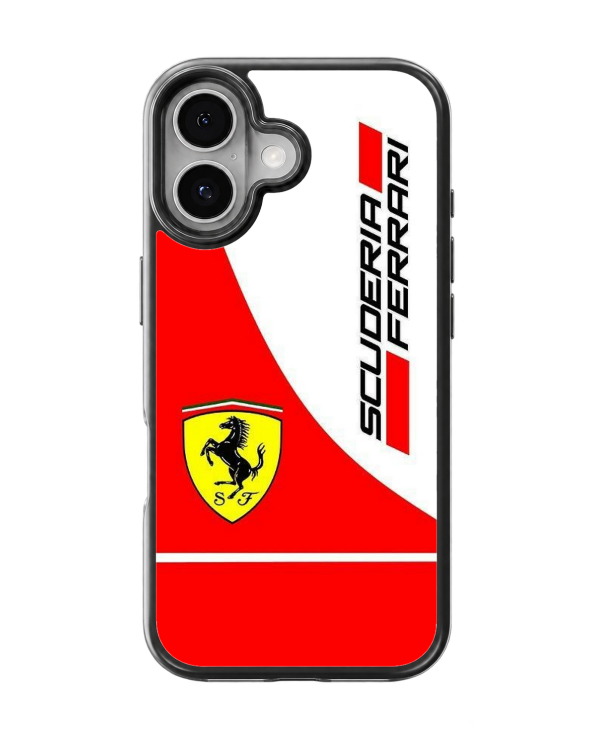 Scuderia Ferrari Racing Red & White Motorsport Premium Glass Covr