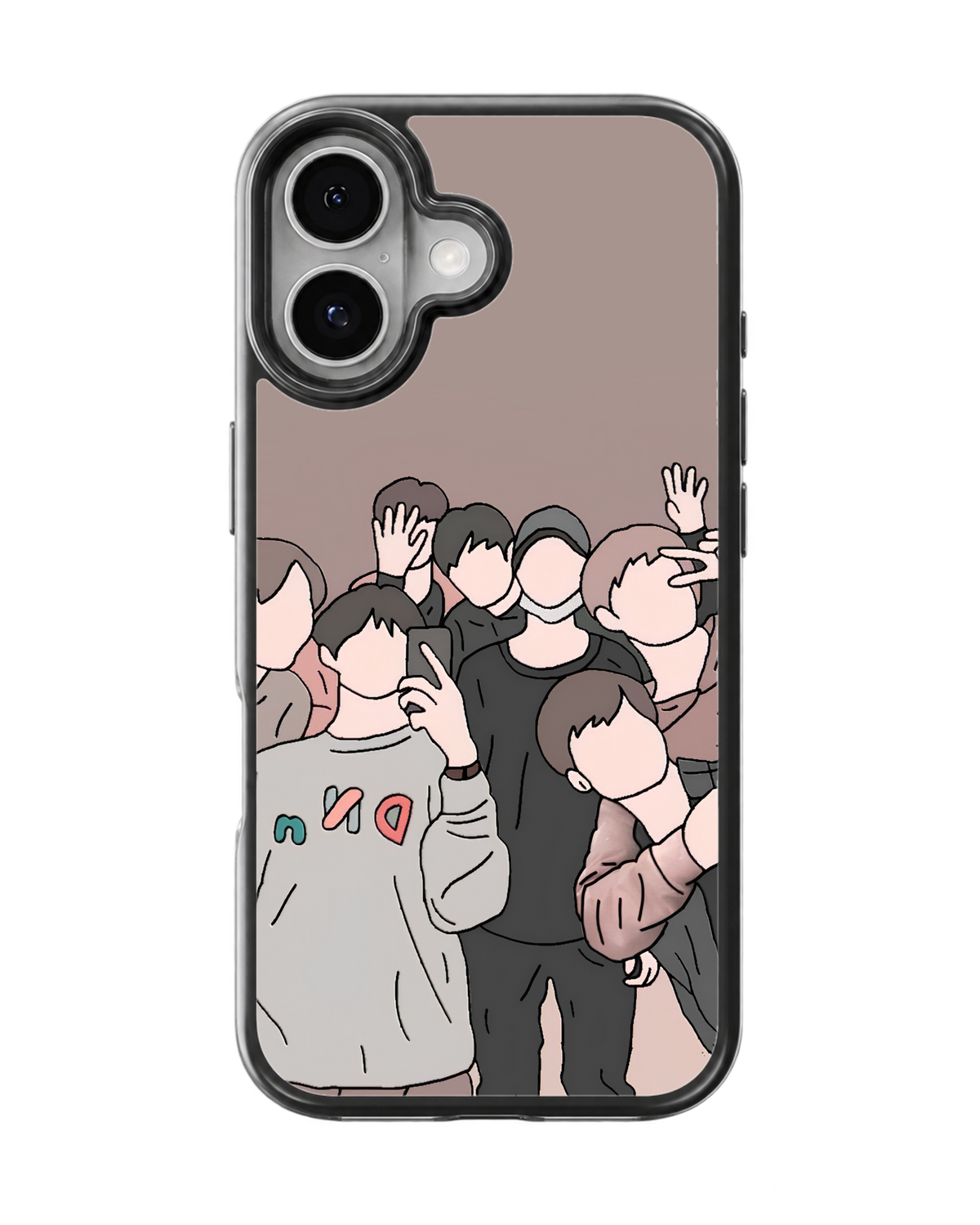 K-Pop BTS Group Faceless Aesthetic Premium Glass Covr