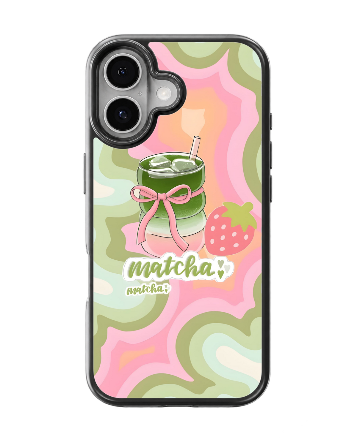 Matcha Bliss Aesthetic Glass Phone Covr