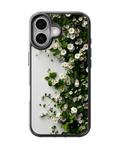 Aesthetic White Flower & Green Botanical Phone Covr