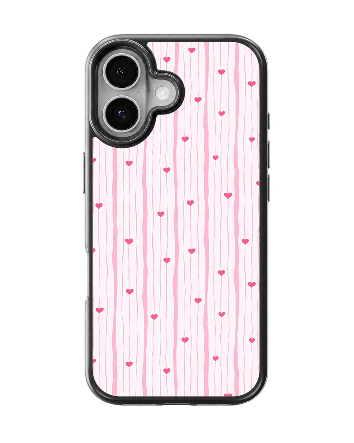 Cute Aesthetic Heart Pattern Glass Phone Covr