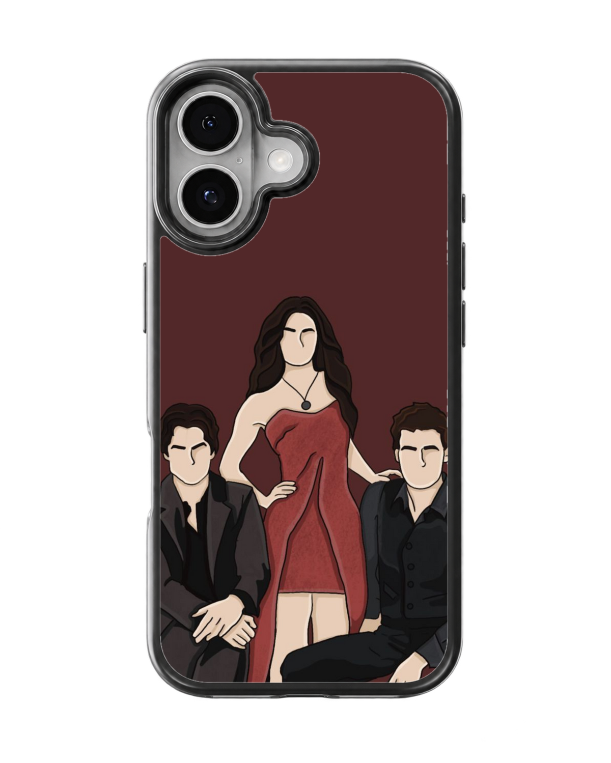 The Vampire Diaries Trio Aesthetic Premium Glass Covr