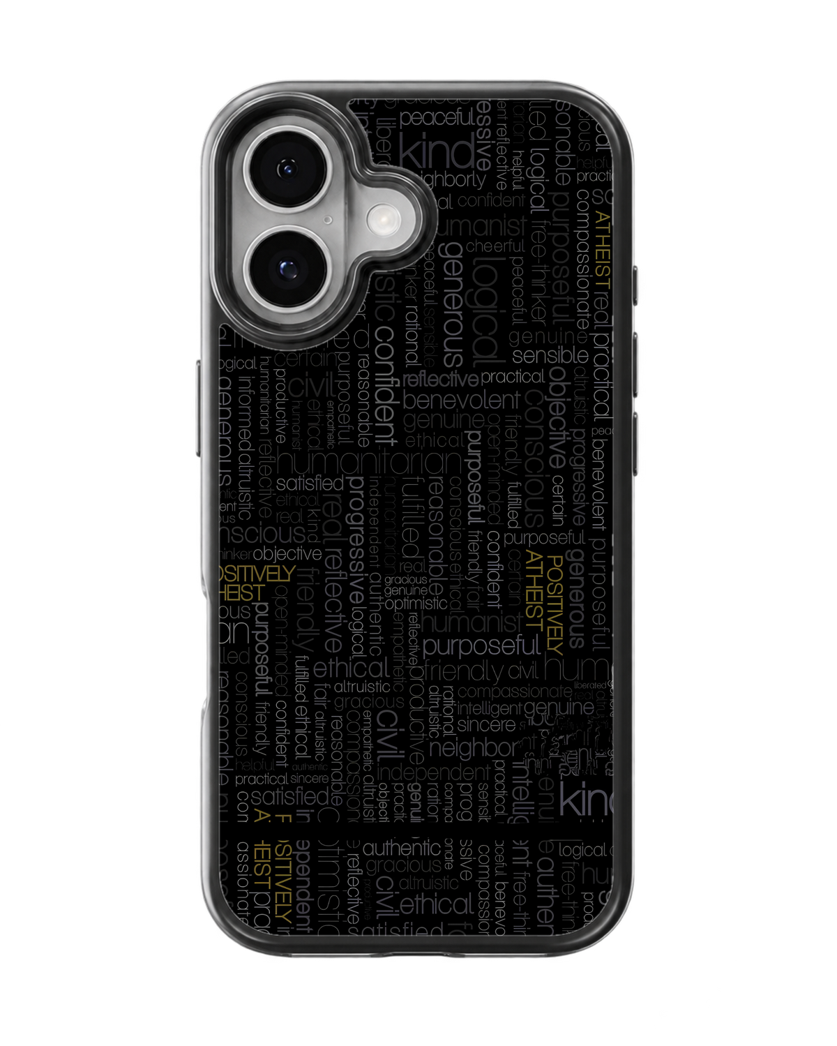 Positive Affirmations Word Art Premium Glass Phone Covr