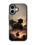 RDR2 Arthur Morgan Western Cowboy Sunset Premium Glass Covr
