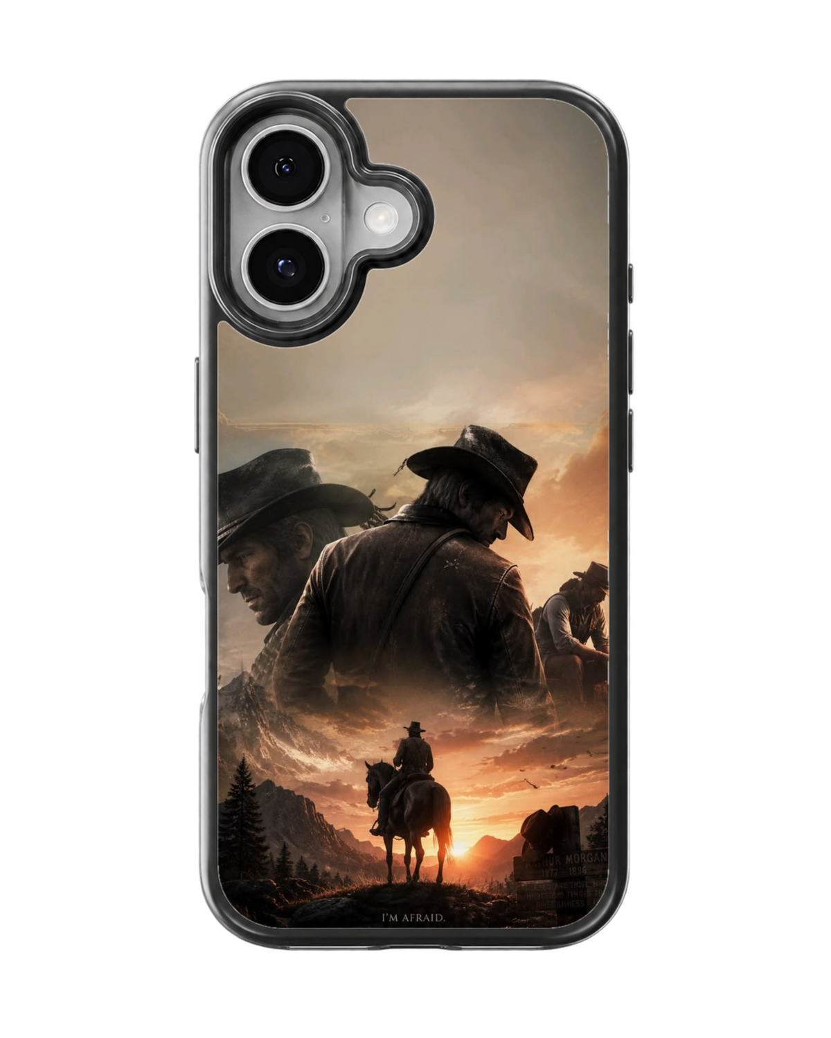 RDR2 Arthur Morgan Western Cowboy Sunset Premium Glass Covr