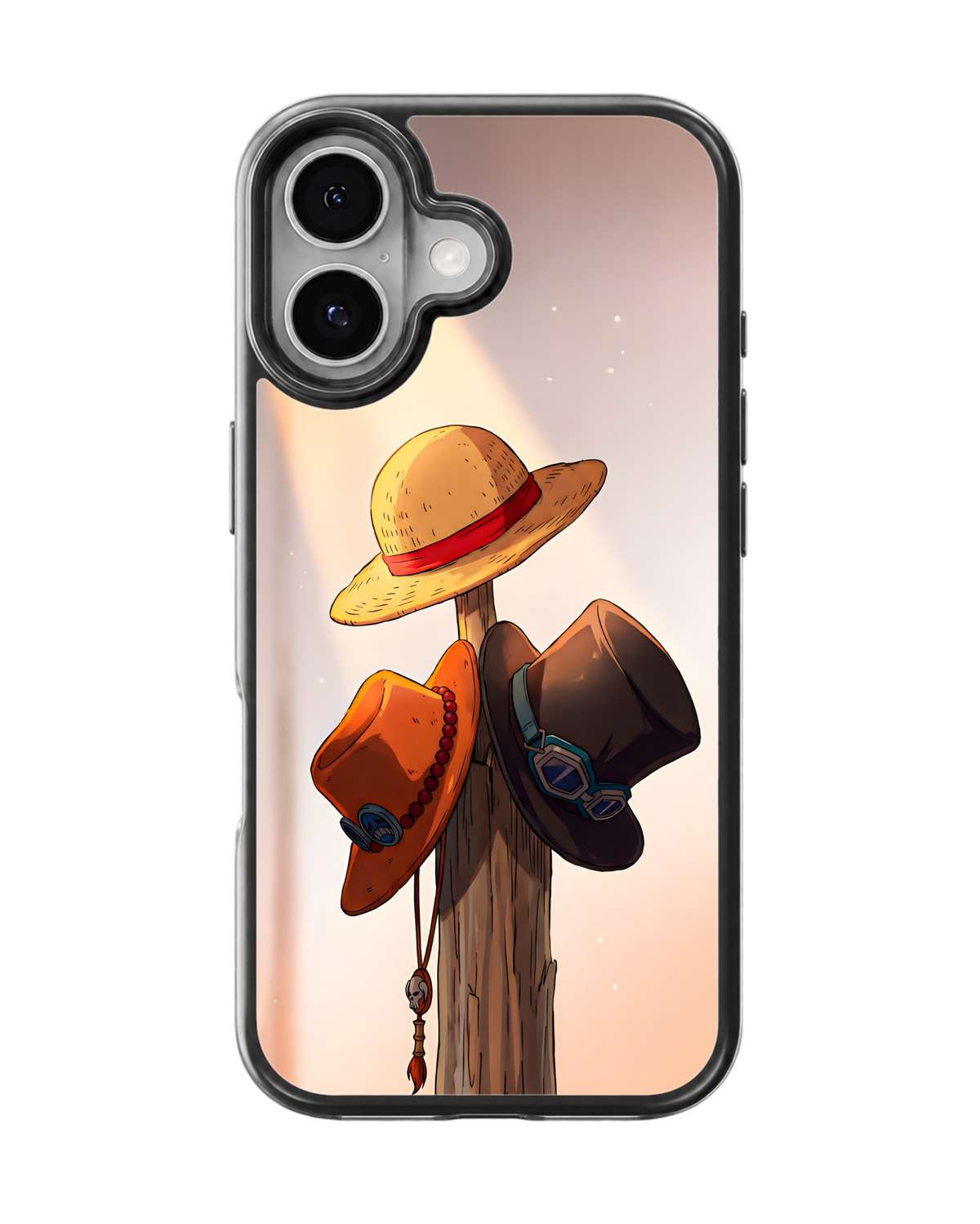 HATS One Piece Theme Glass Phone Covr