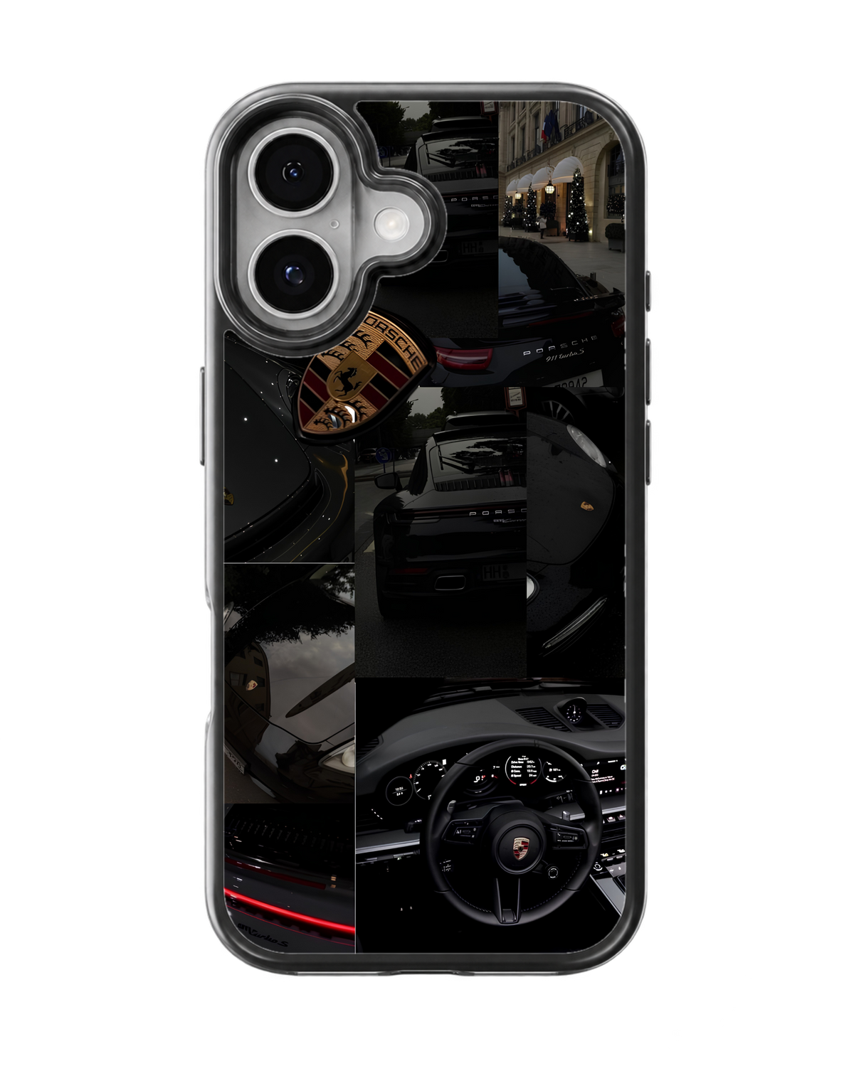 Porsche Luxury Car Aesthetic Premium Glass Phone Covr