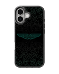 Aston Martin Black & Teal Luxury Premium Glass Covr