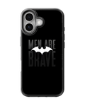 Batman Men Are Brave Minimalist Aesthetic Glass Phone Covr