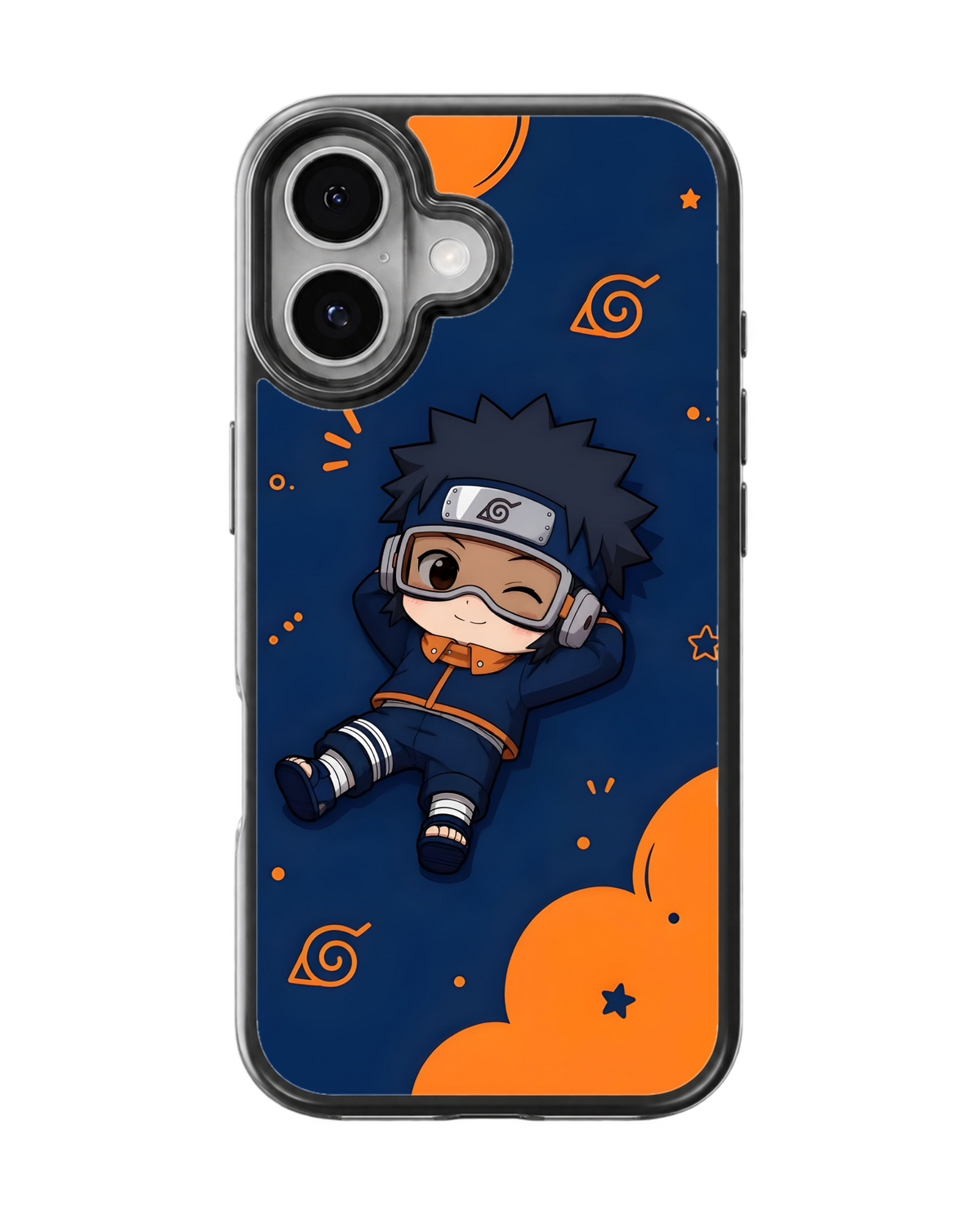 Obito Chibi Character Theme Glass Phone Covr