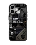 Discipline Motivation Gym & Productivity Aesthetic Premium Glass Covr