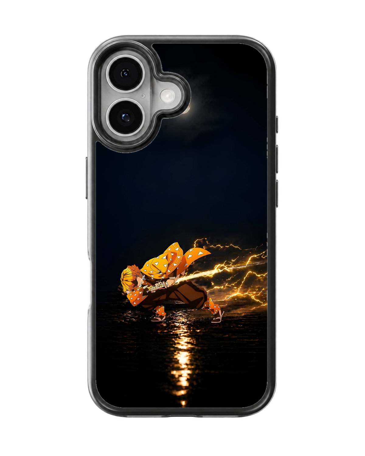 Demon Slayer Zenitsu Theme Glass Phone Covr