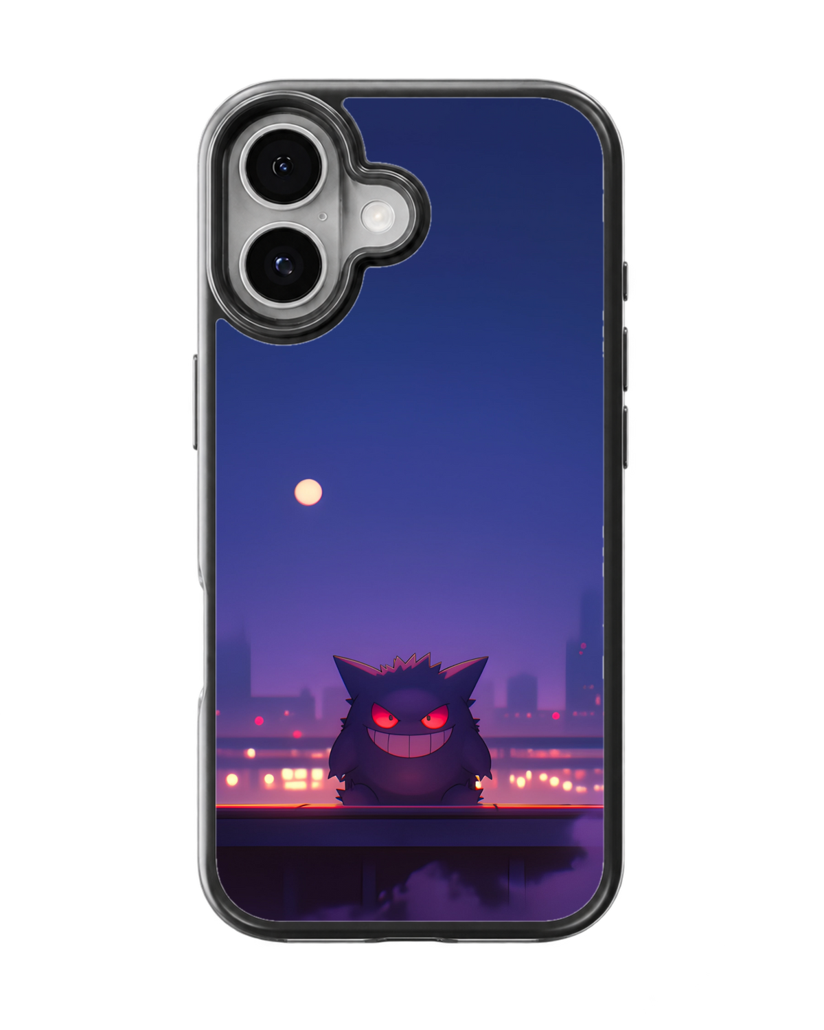 Gengar Night Theme Glass Phone Covr