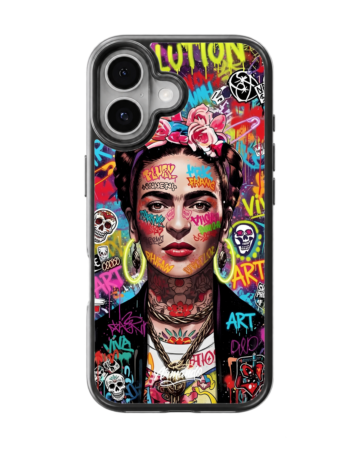 Graffiti Girl Aesthetic Glass Phone Covr