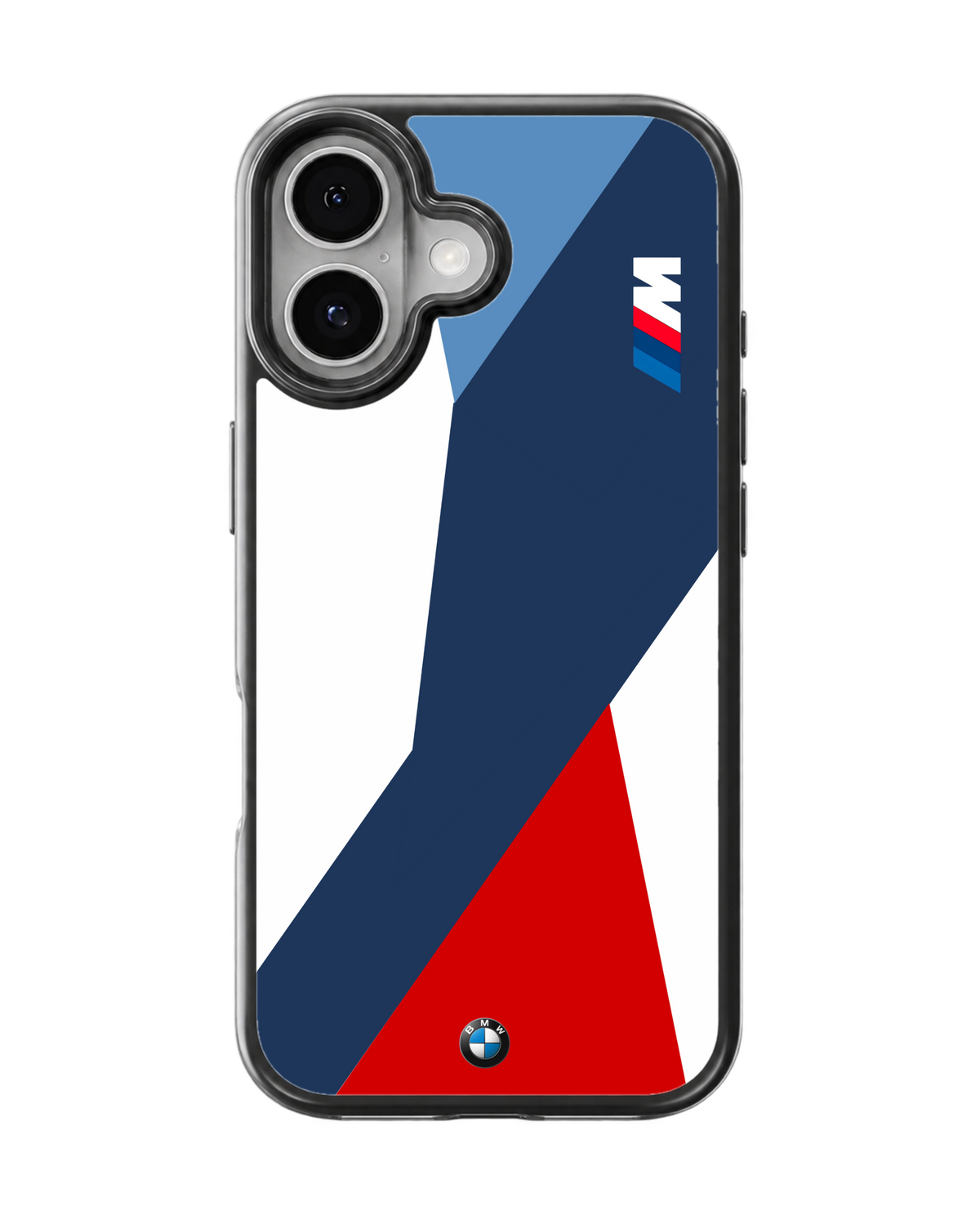 BMW M Motorsport Blue Red White Racing Stripes Logo Premium Glass Covr