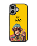 Peace Bro Monkey Aesthetic Glass Phone Covr