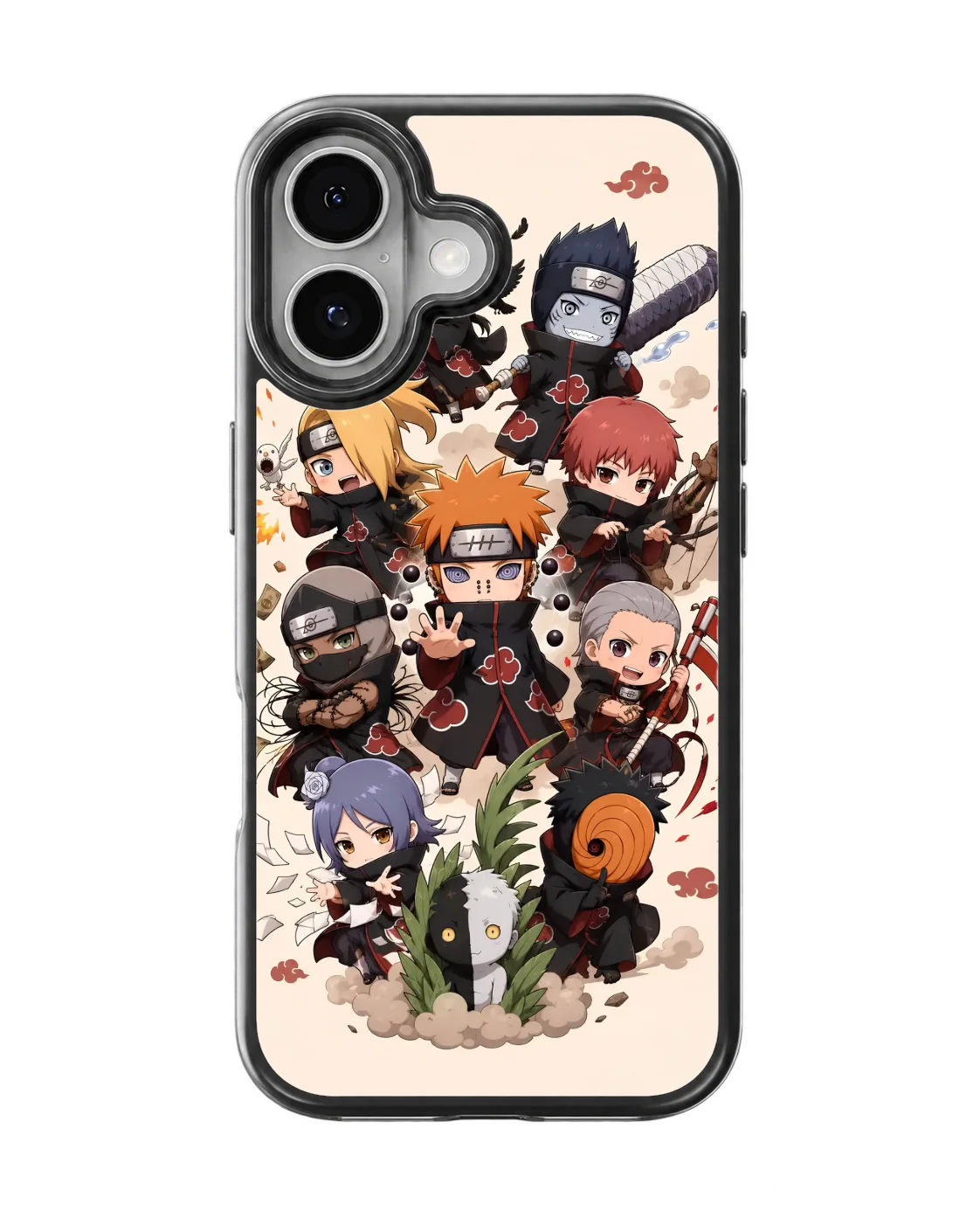 Akatsuki Squad Anime Glass Phone Covr
