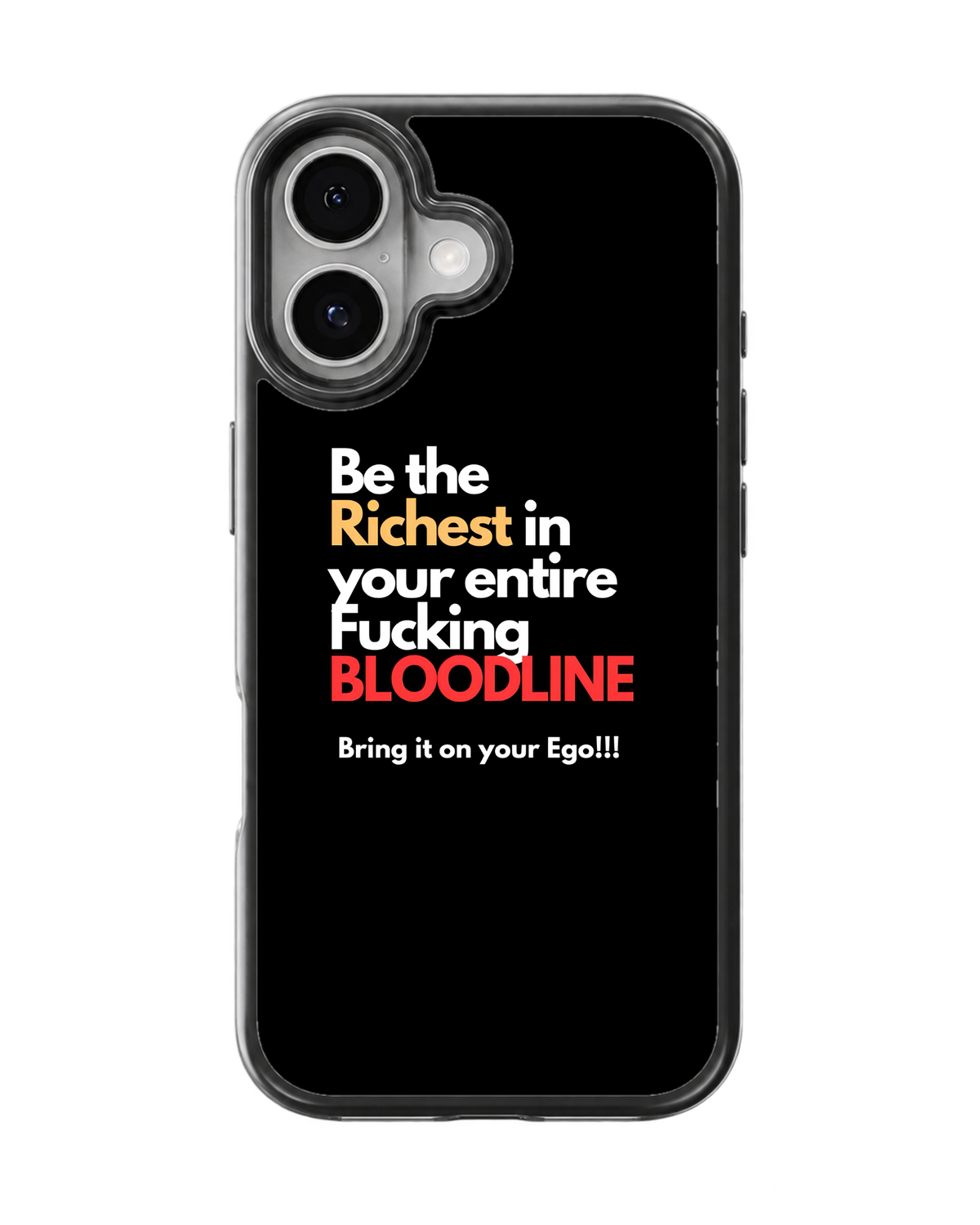 Richest Bloodline Motivation Glass Phone Covr