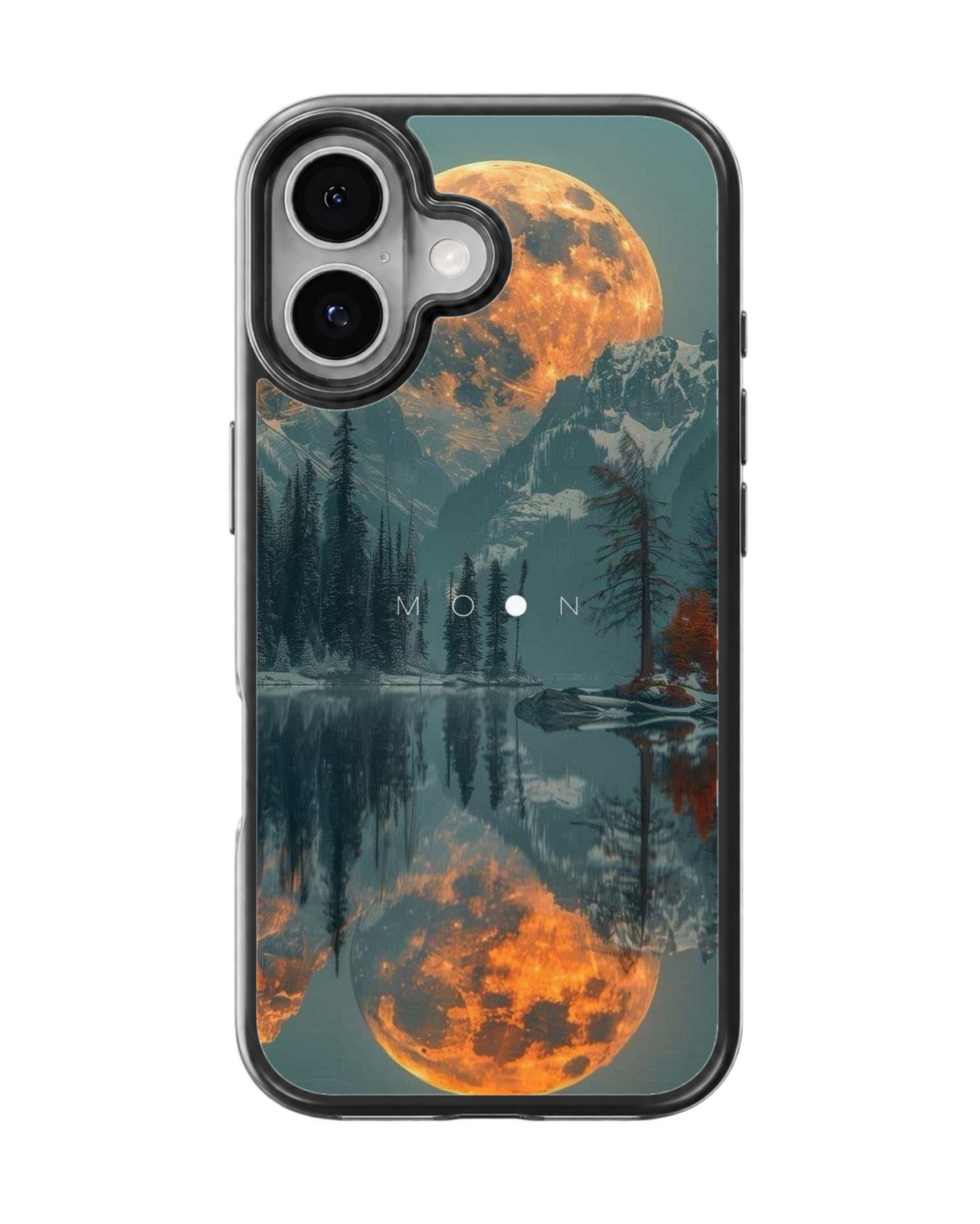 Moonlit Mountain Lake Celestial Nature Aesthetic Premium Glass Covr