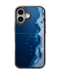Freedom Blue Ocean Aesthetic Minimalist Nature Premium Glass Covr