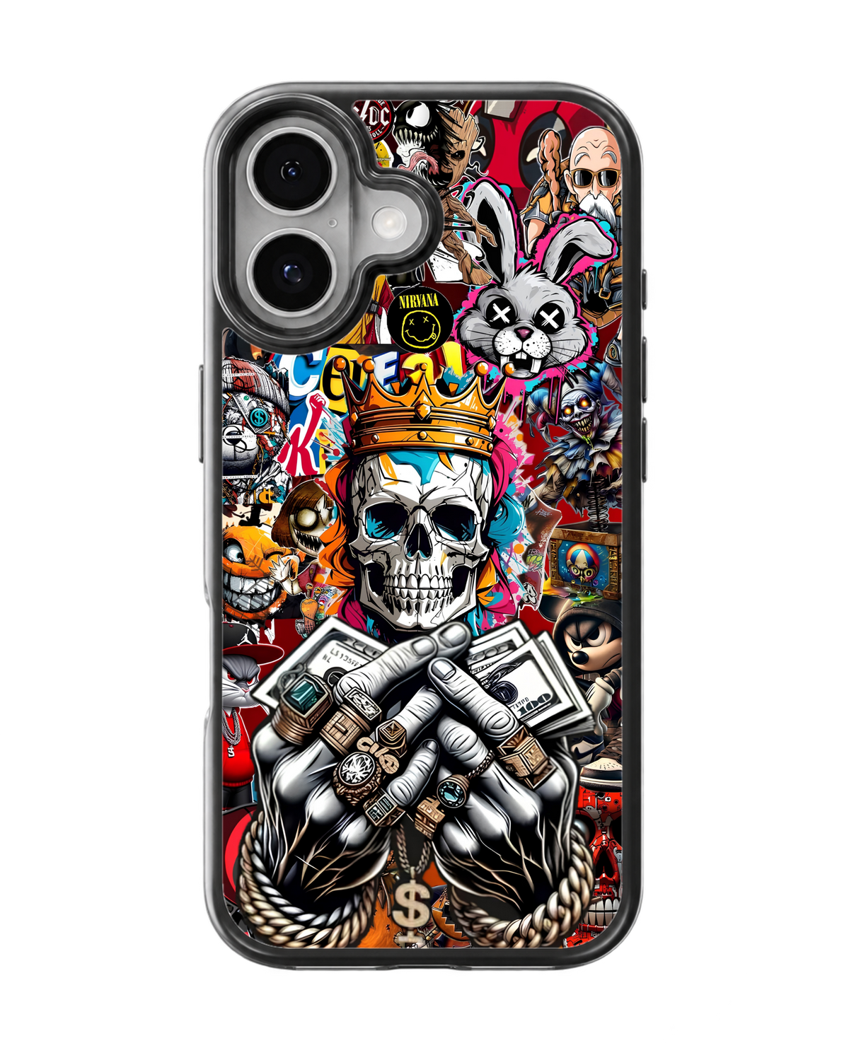 Skull King Streetwear Glass Phone Covr