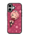 Sakura Chibi Character Theme Glass Phone Covr