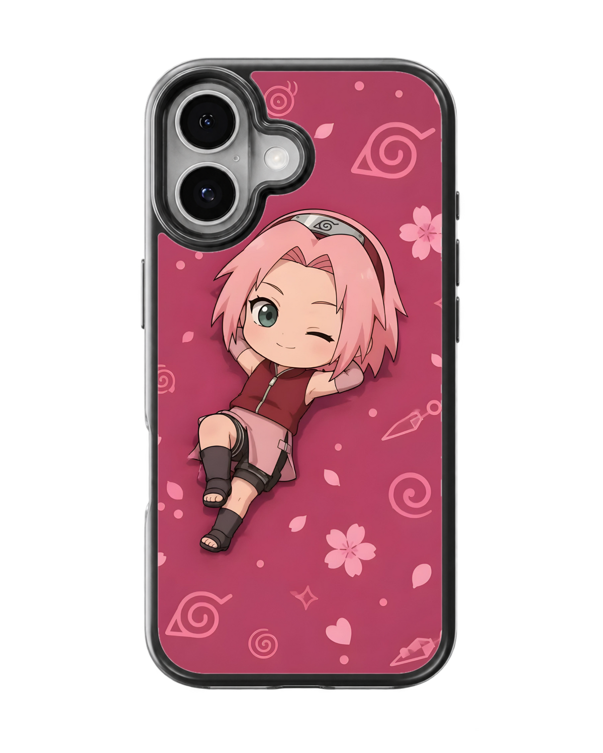 Sakura Chibi Character Theme Glass Phone Covr