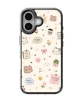 Happy Doodles – Cartoon Premium Glass Phone Covr