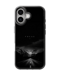 Focus Mountain Road Black & White Minimalist Motivation Premium Glass Covr