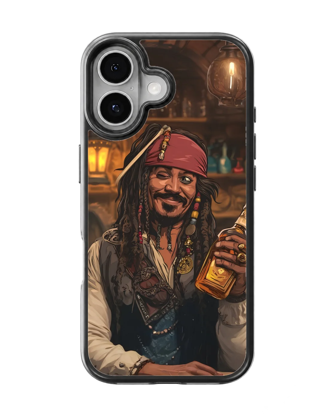 Pirates of the Caribbean Jack Sparrow Premium Glass Phone Covr