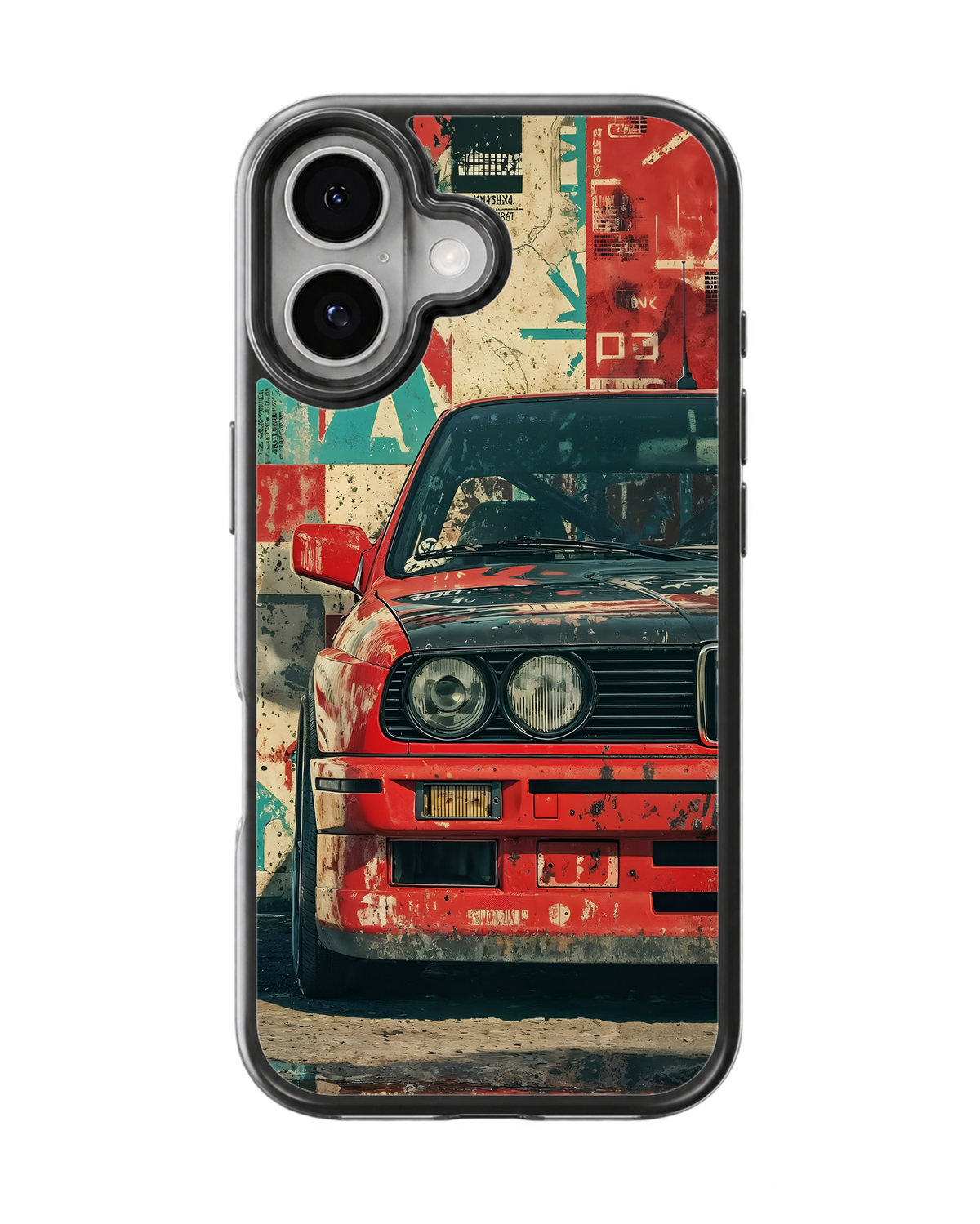 Vintage Racing Car Aesthetic Glass Phone Covr