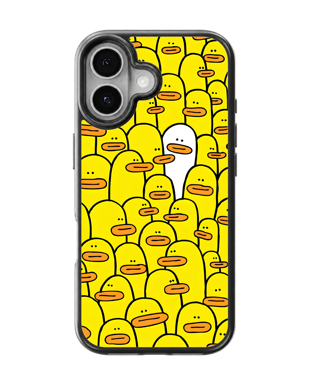 Yellow Duck Abstract Cartoon Premium Glass Phone Covr