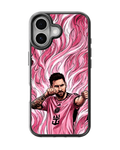Lionel Messi Inter Miami Pink Jersey Football Anime Art Premium Glass Covr