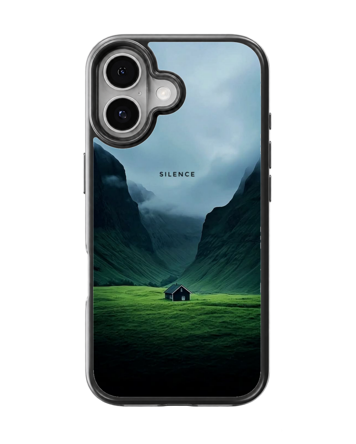 Silence Mountain Valley Minimalist Nature Aesthetic Premium Glass Covr