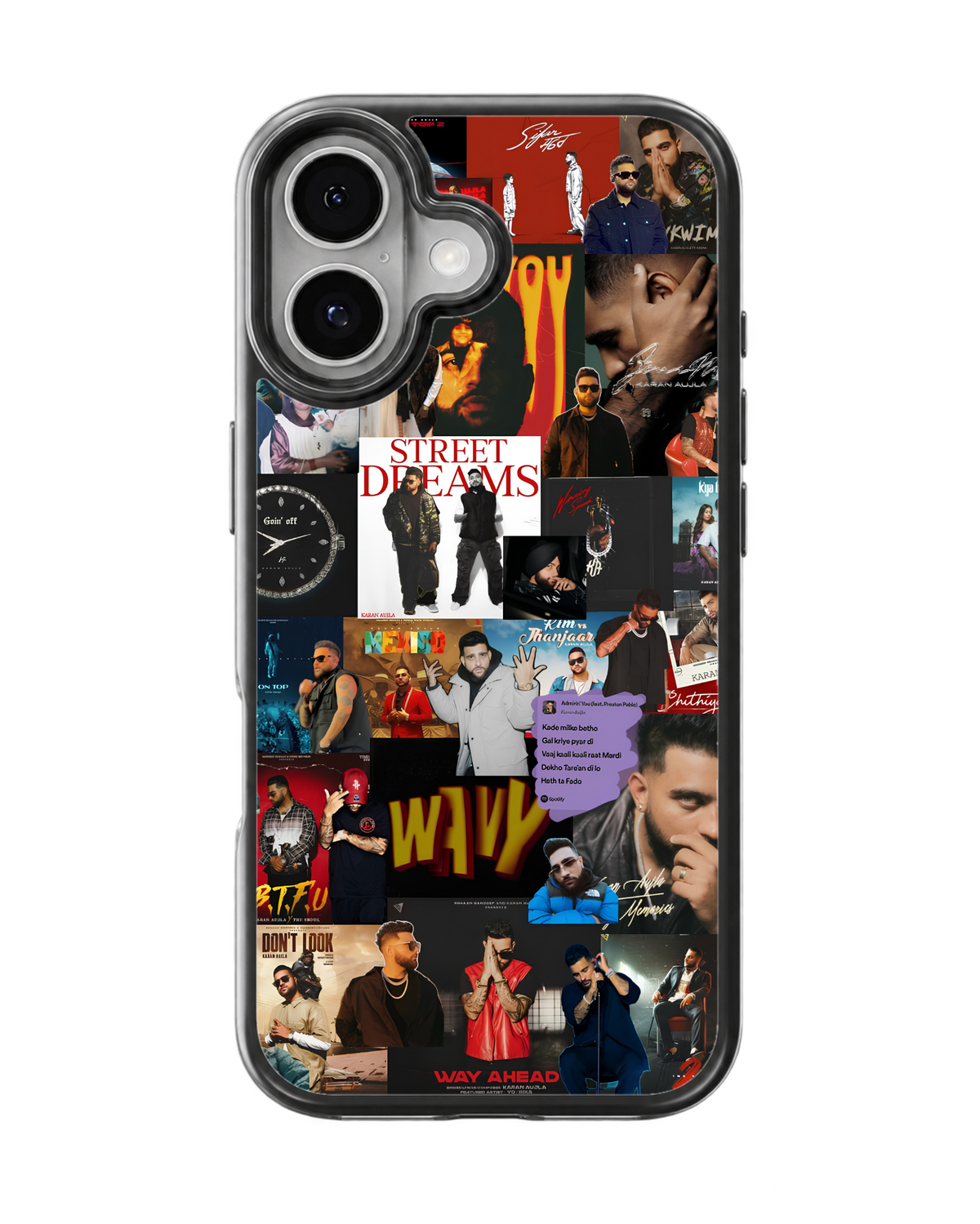 Karan Aujla Indian Hip Hop Aesthetic Glass Phone Covr