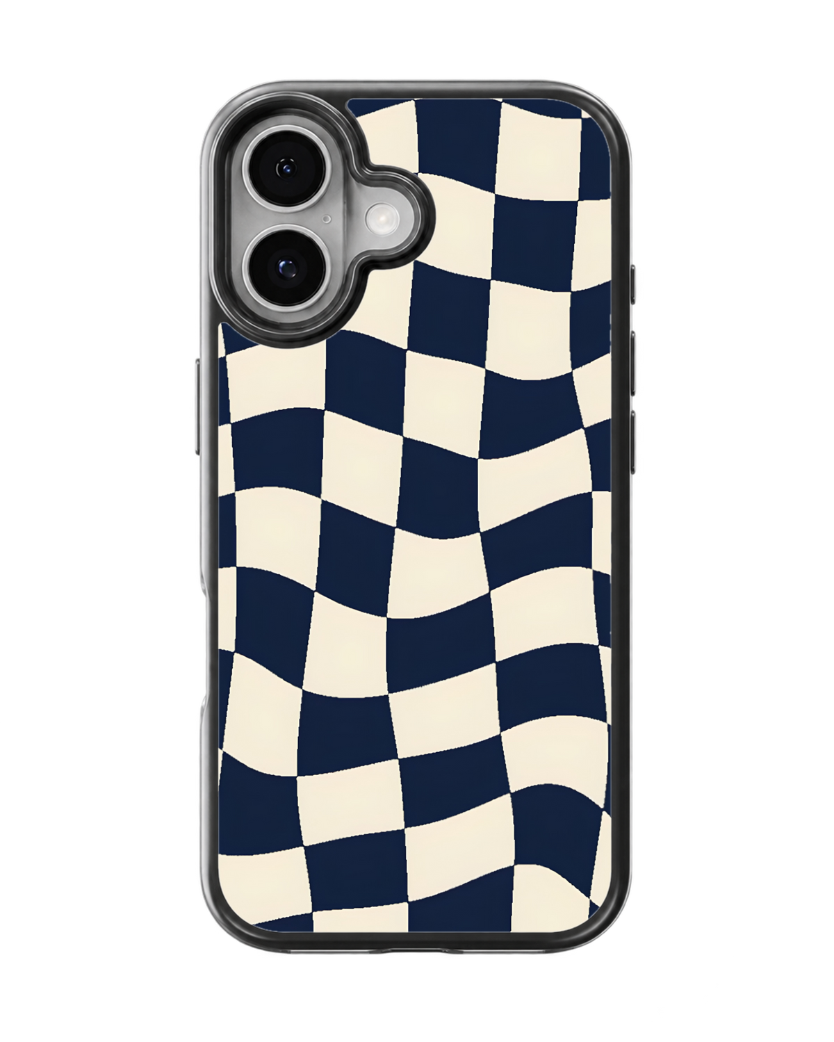 Wavy Checkerboard Premium Glass Covr