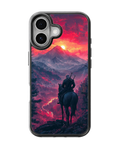 The Witcher Geralt of Rivia Horseback Mountain Fantasy Premium Glass Covr