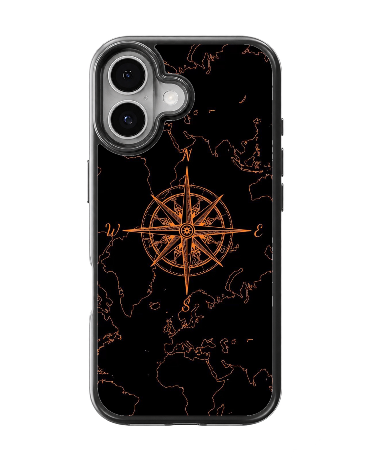 Vintage World Map Compass Adventure Travel Premium Glass Covr