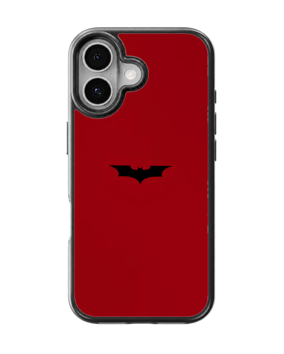 Minimalist Batman Inspired Red Premium Glass Phone Covr