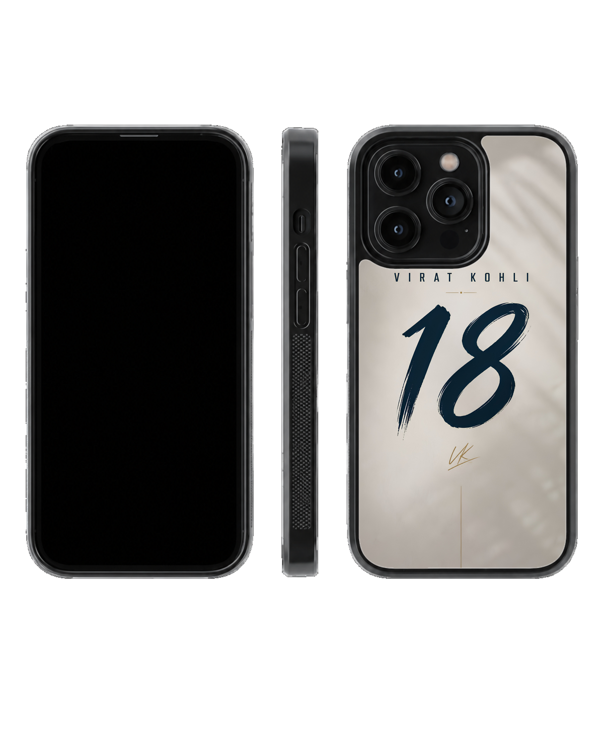 Virat Kohli 18 Cricket Premium Glass Covr