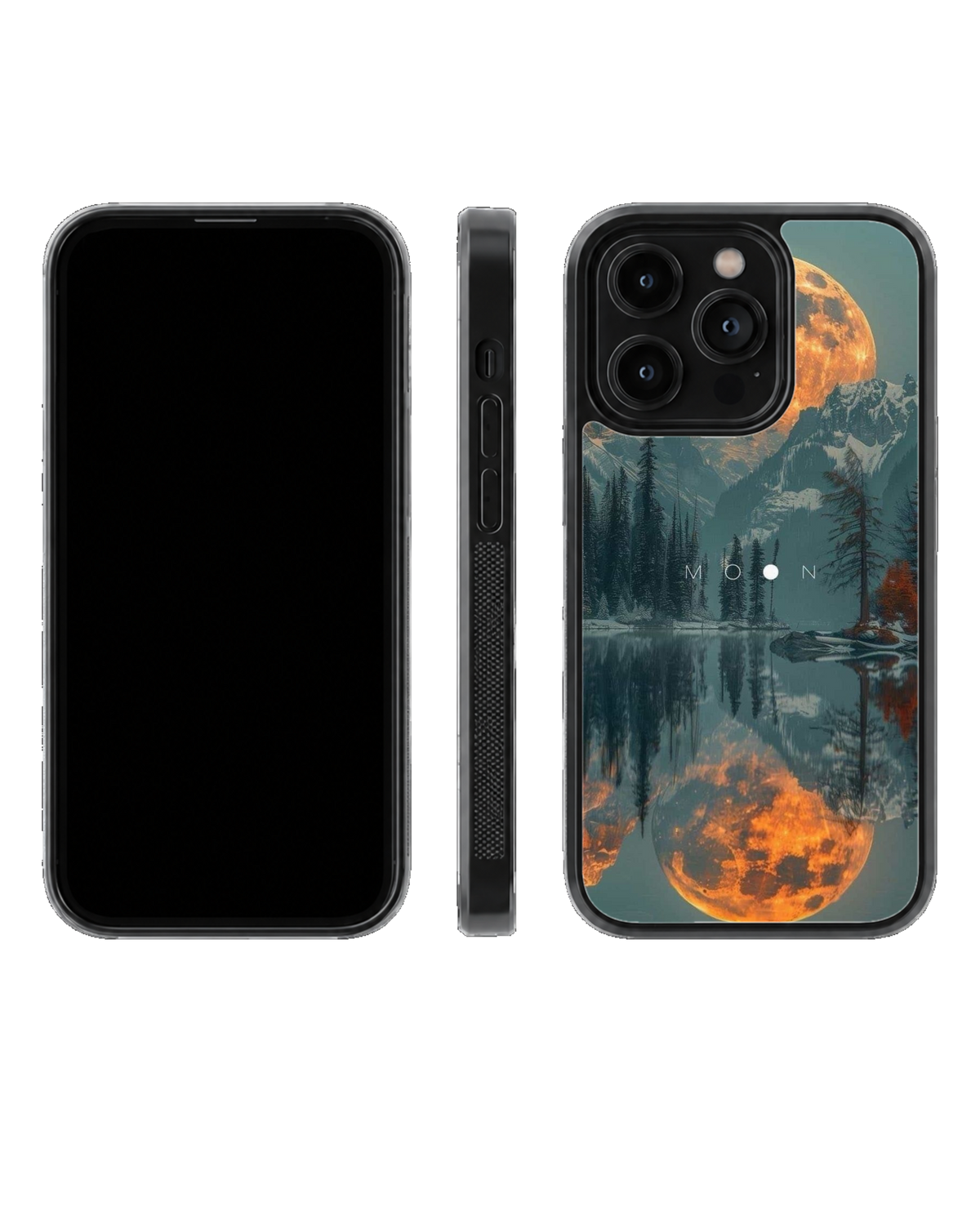 Moonlit Mountain Lake Celestial Nature Aesthetic Premium Glass Covr