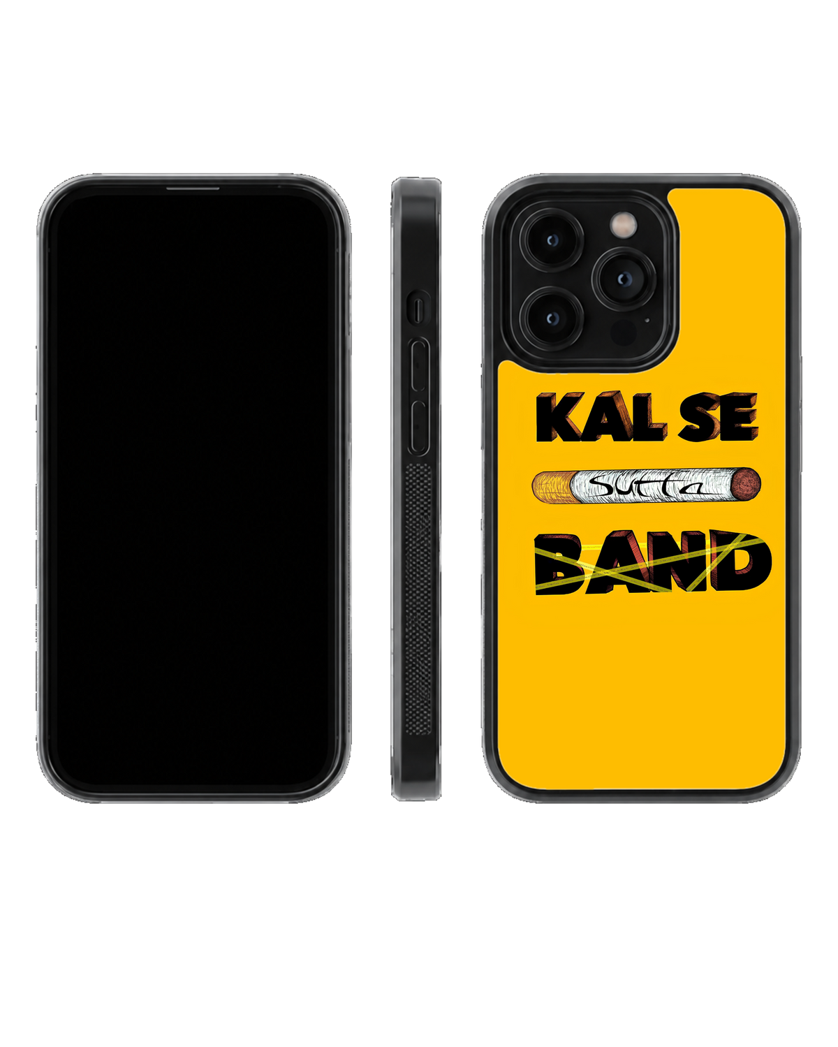 Kal Se Band Funny Anti-Smoking Glass Phone Covr