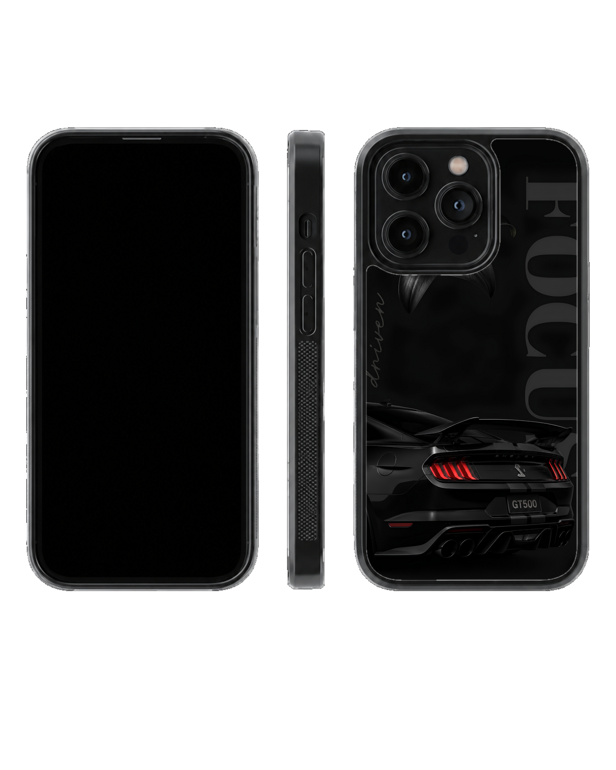 Mustang GT500 Car Aesthetic Premium Glass Phone Covr