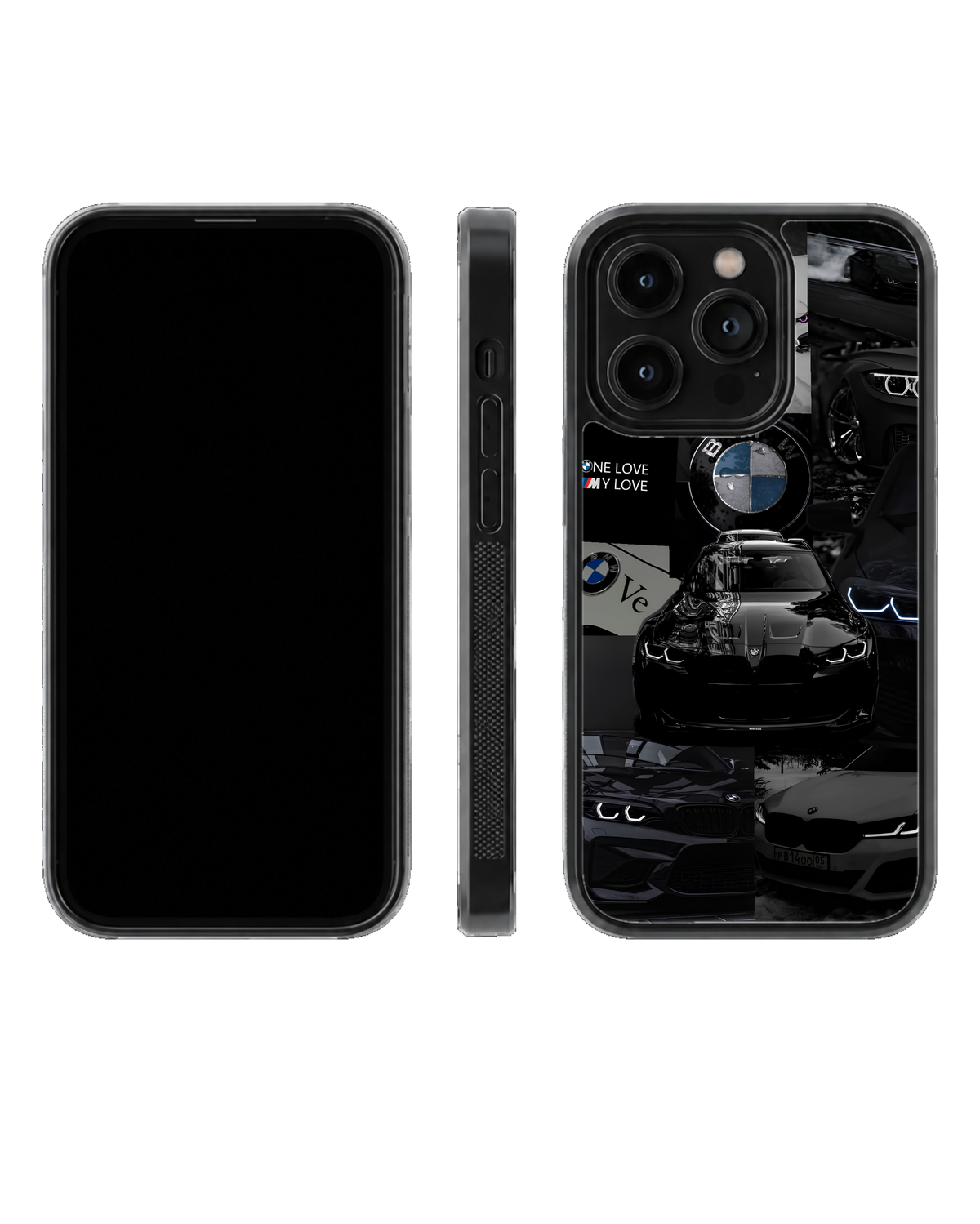 BMW Car Collage Premium Glass Phone Covr