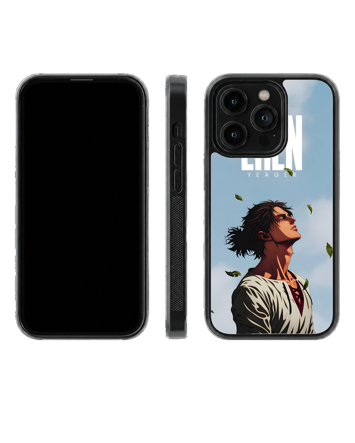 Eren Yeager AOT Theme Glass Phone Covr