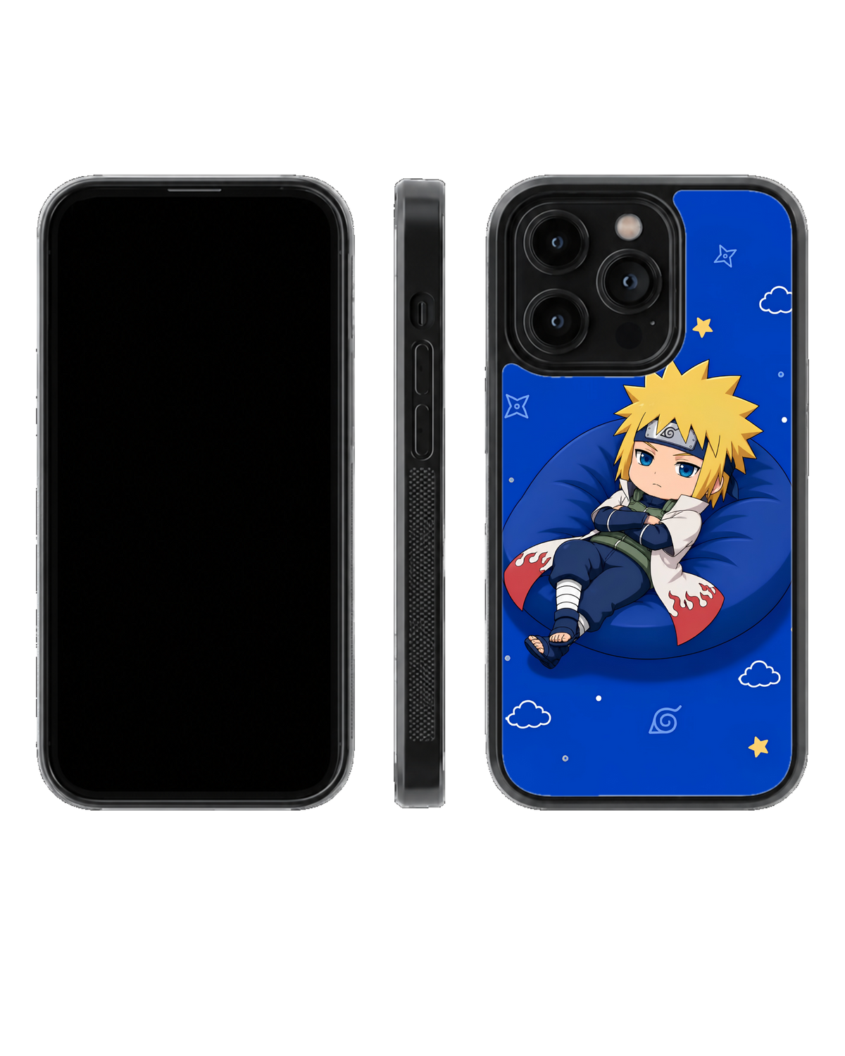 Chibi Minato Namikaze Kawaii Anime Premium Glass Covr