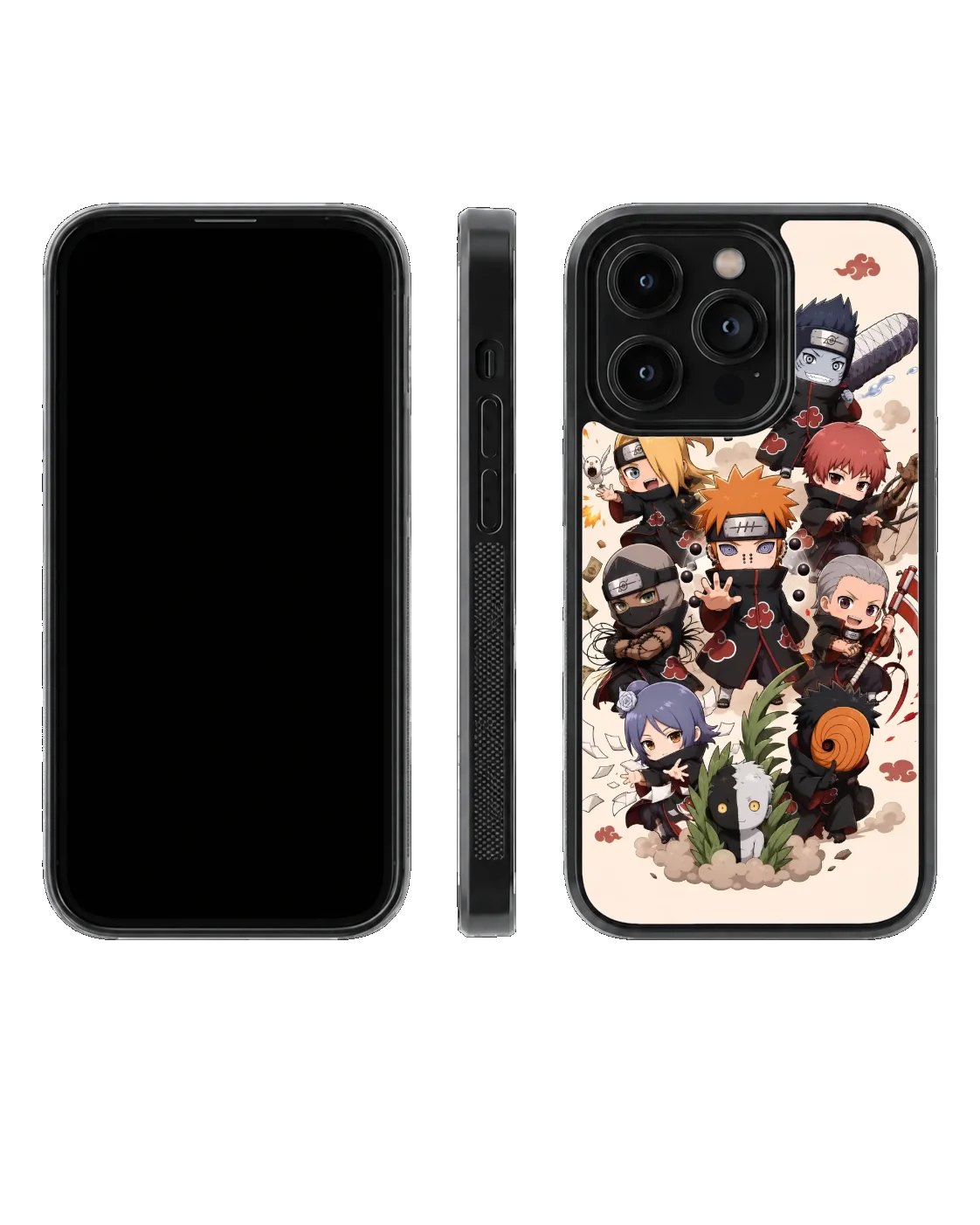 Akatsuki Squad Anime Glass Phone Covr